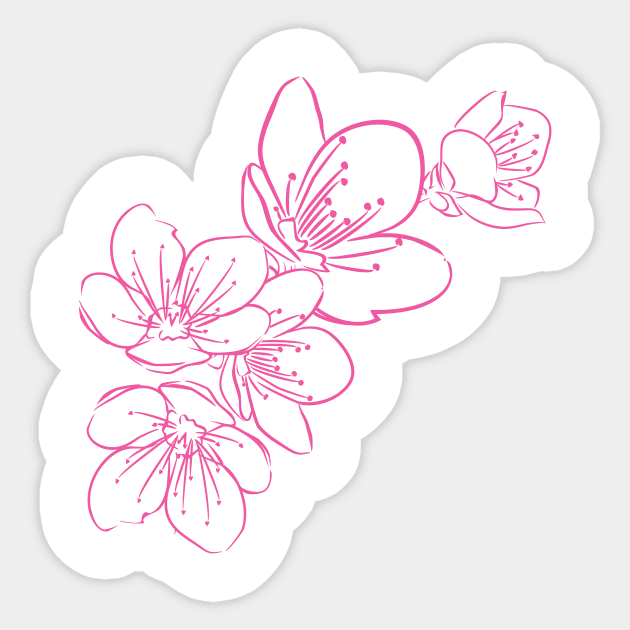 Cherry blossom stickers top